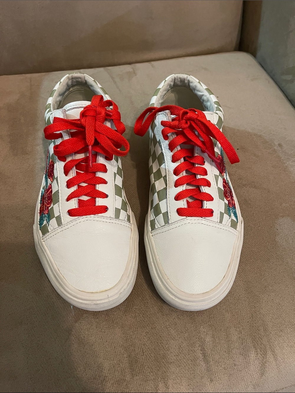 Vans Old Skool DX Rose Embroidery M 7 W 8 1/2